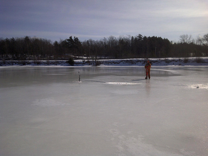 Surveyors on ice