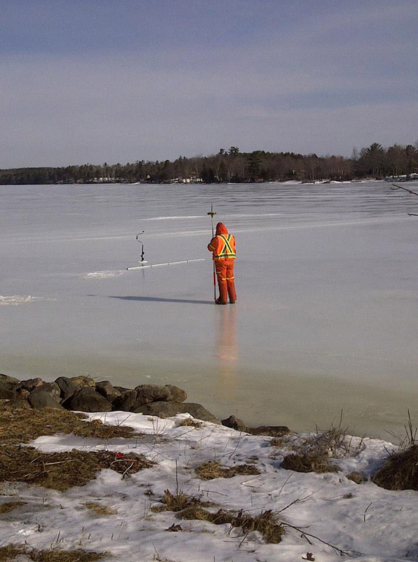 Surveyors on ice